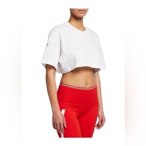 Adidas by Stella McCartney White Cropped Active Tee